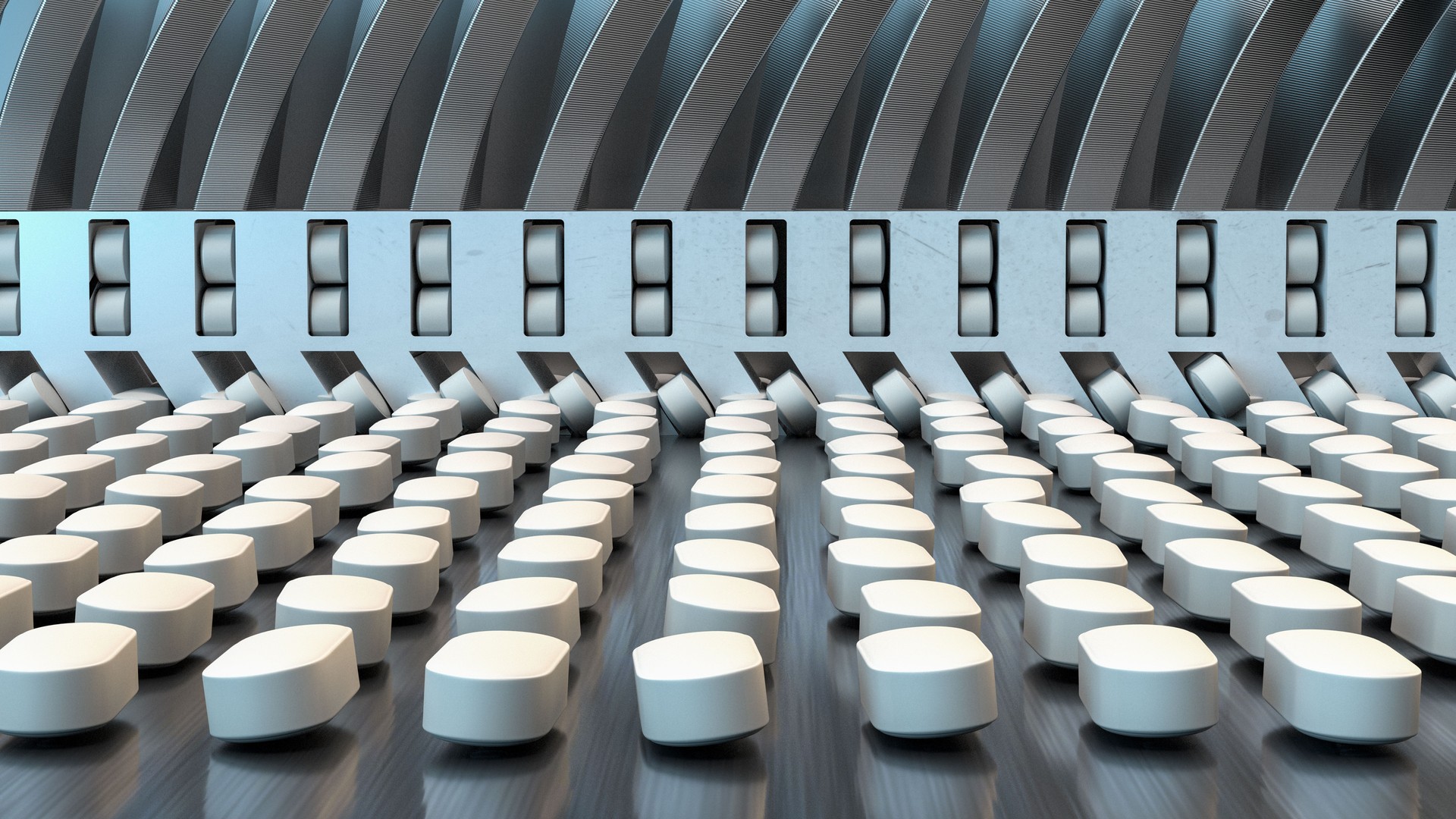 pharmacy medicine  pill in production line at medical factory,3d illustration.